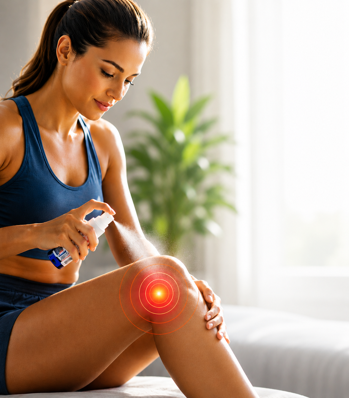 An athlet healing the knee with Arthrimed Plus
